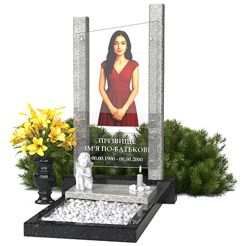 Пам'ятник з фотосклом ФС-006
