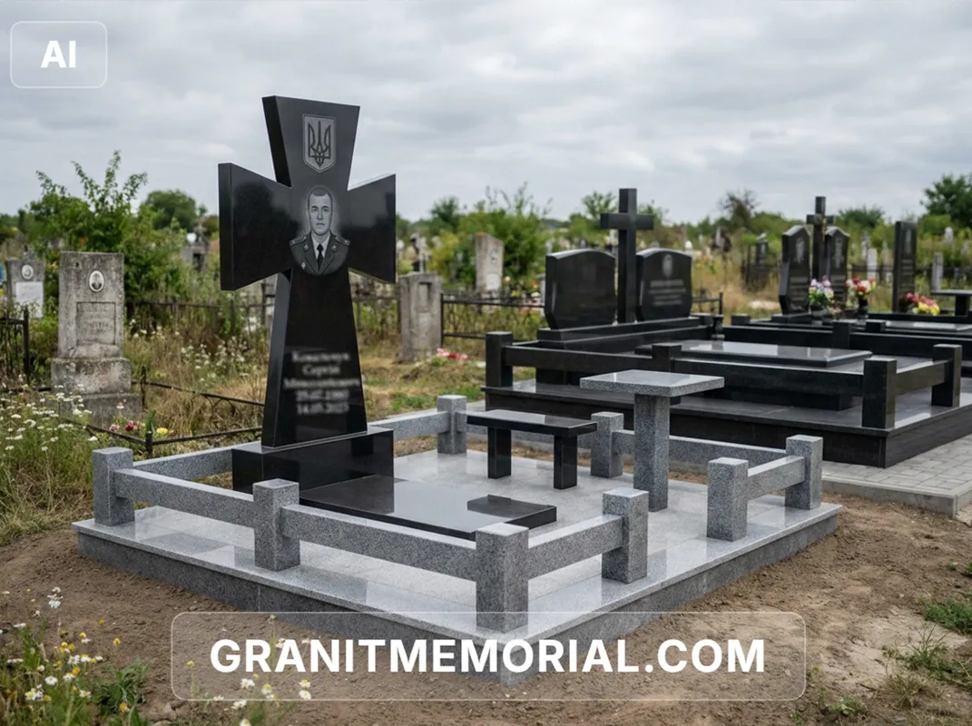 Военный мемориал с крестом #14