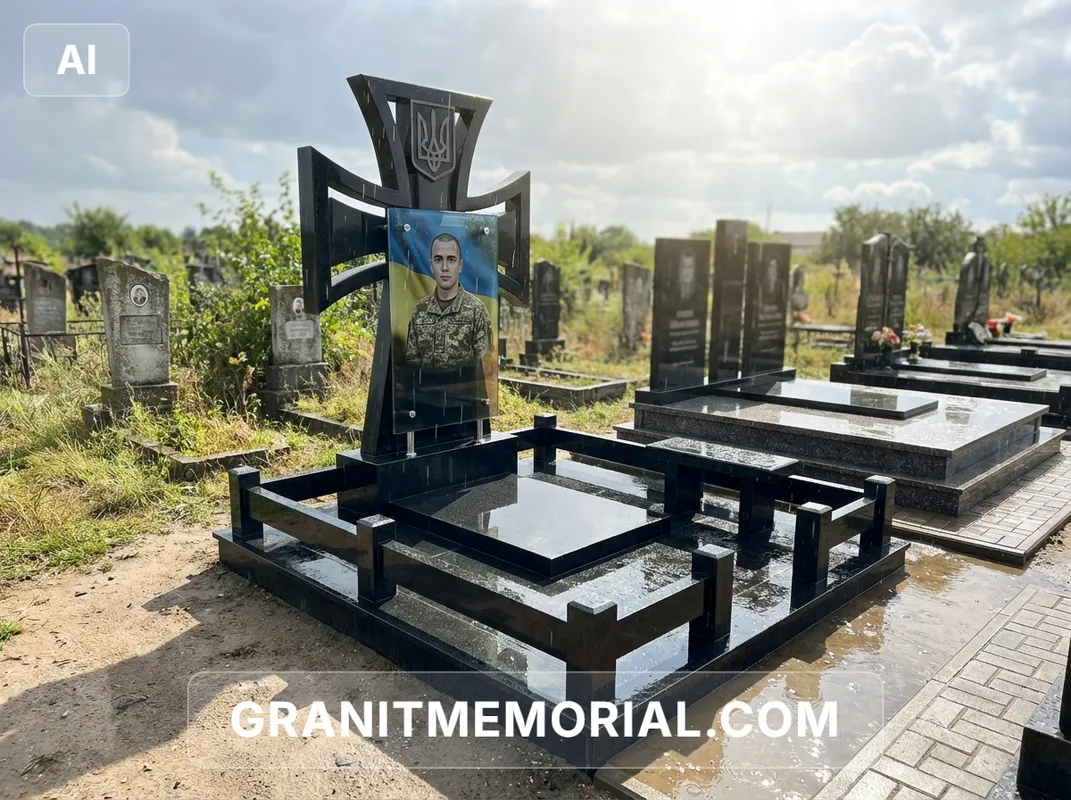 Военный мемориал с крестом #19