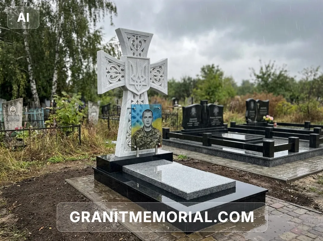 Военный мемориал с крестом #24