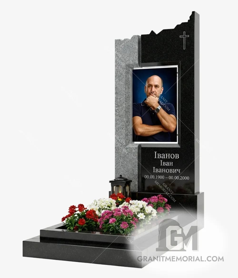 Памятник из комбинированного гранита