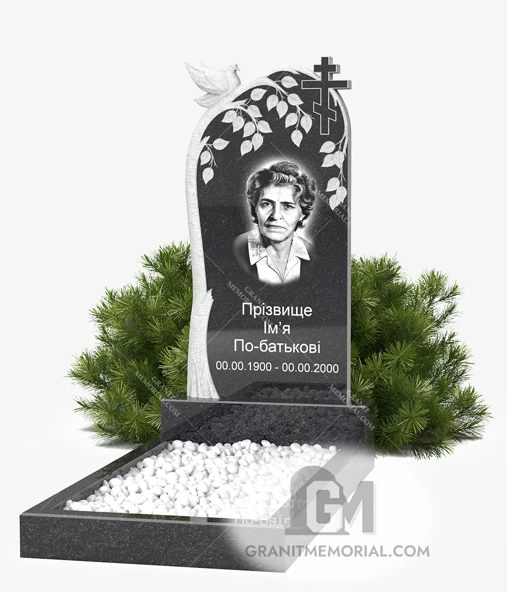 Памятник с силуэтом дерева