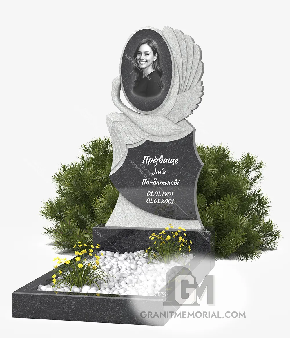 Памятник Лебедь из гранита