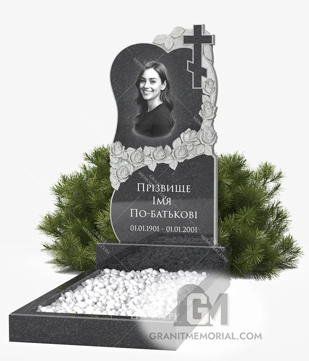 Гранитный памятник сердце