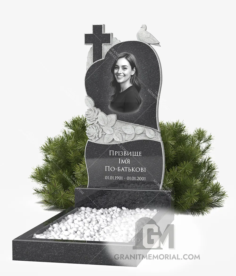 Памятник с художественной резьбой