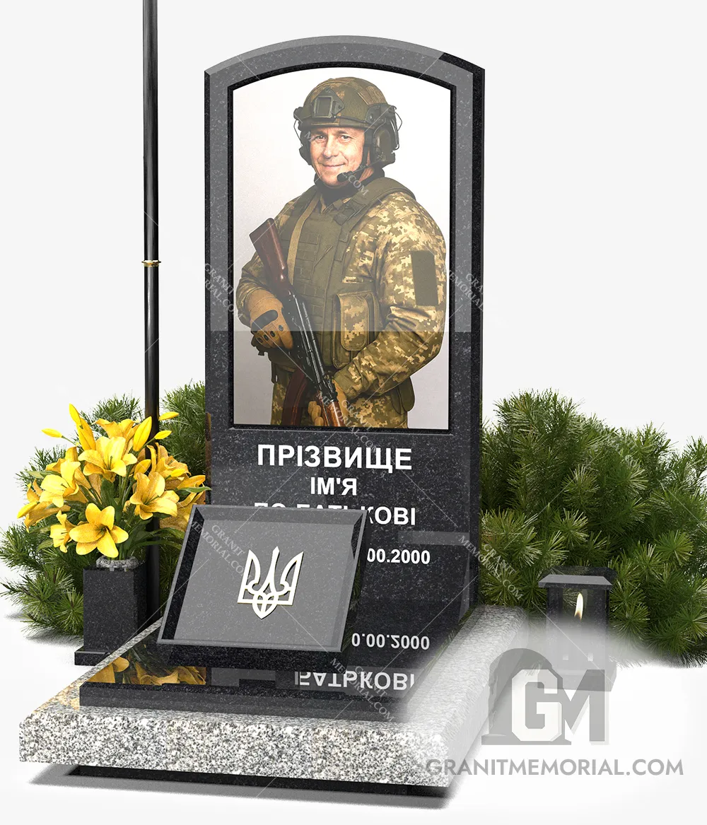 памятник военному с фотопортретом