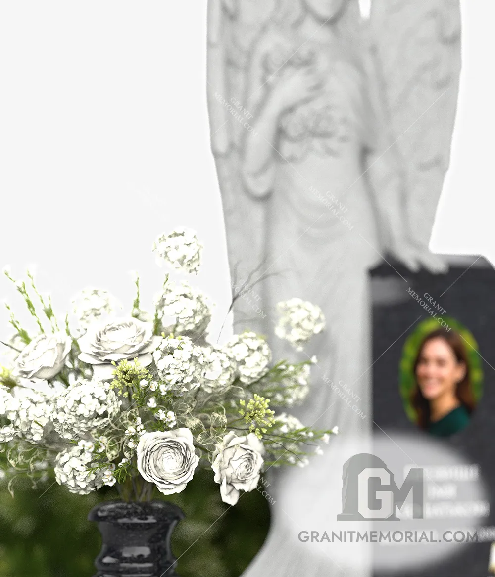 Памятник с ангелом СА-001 — фото 3