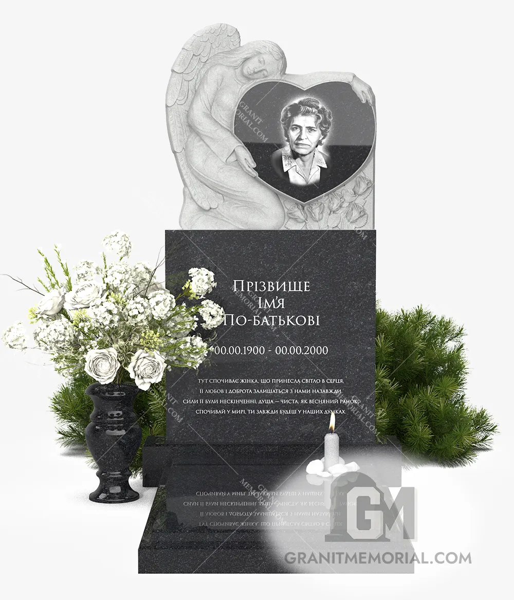 Памятник с ангелом СА-007 — фото 2