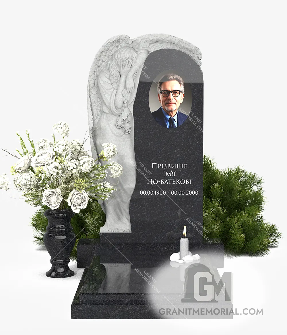 Памятник с ангелом СА-009 — фото 2