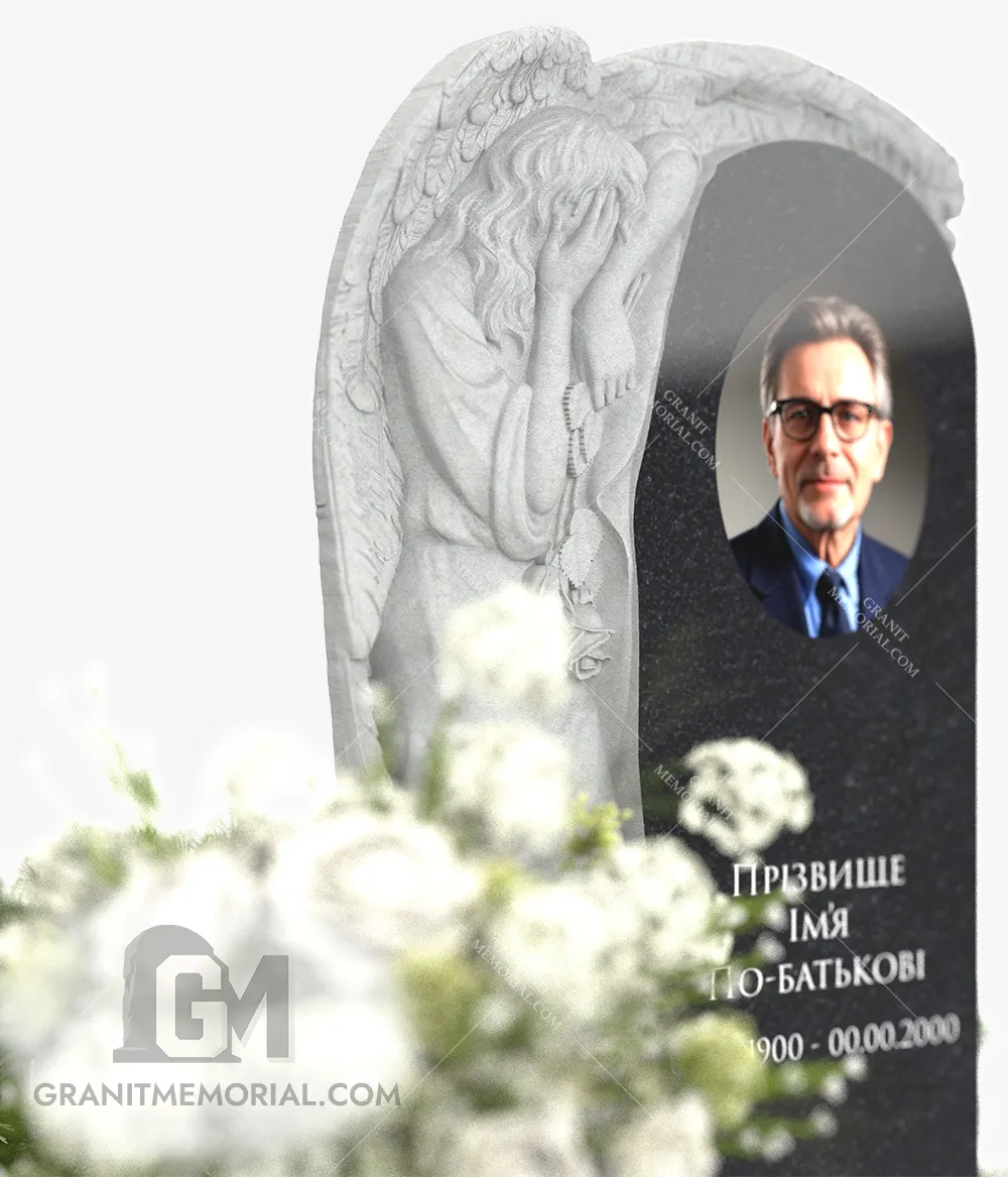 Памятник с ангелом СА-009 — фото 4