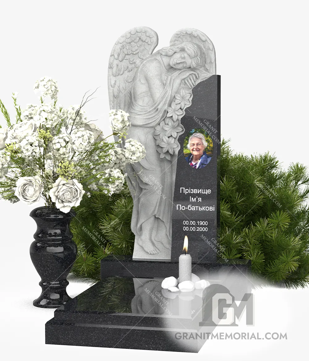 памятник ангел с барельефом