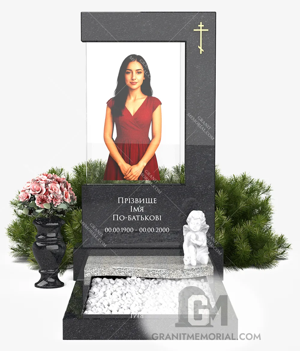 Памятник с фотостеклом ФС-012 — фото 2