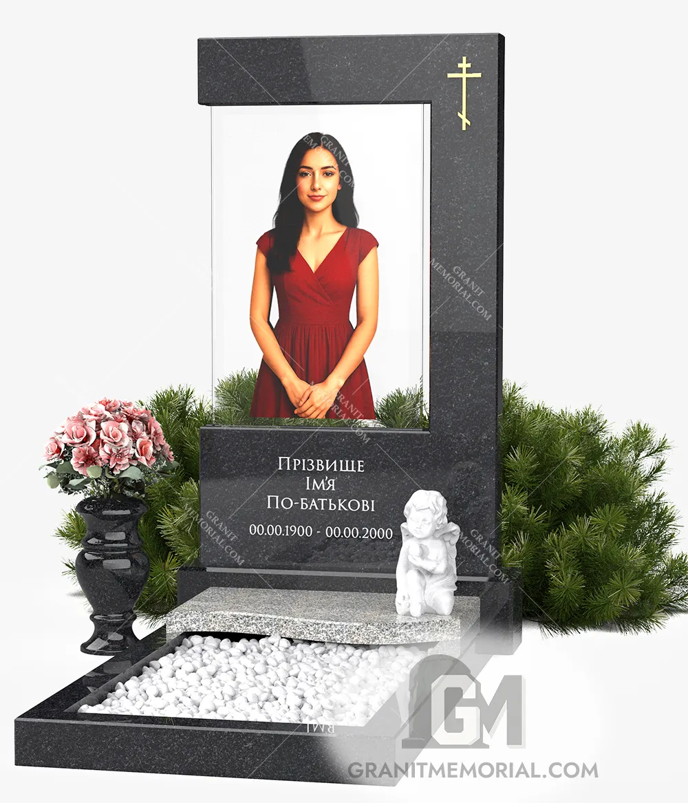 стела с фотостеклом