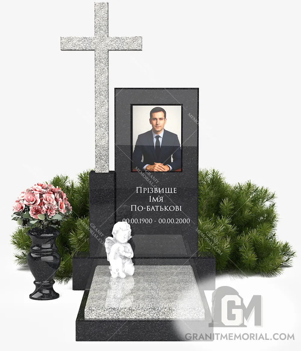 Памятник с фотостеклом ФС-013 — фото 2