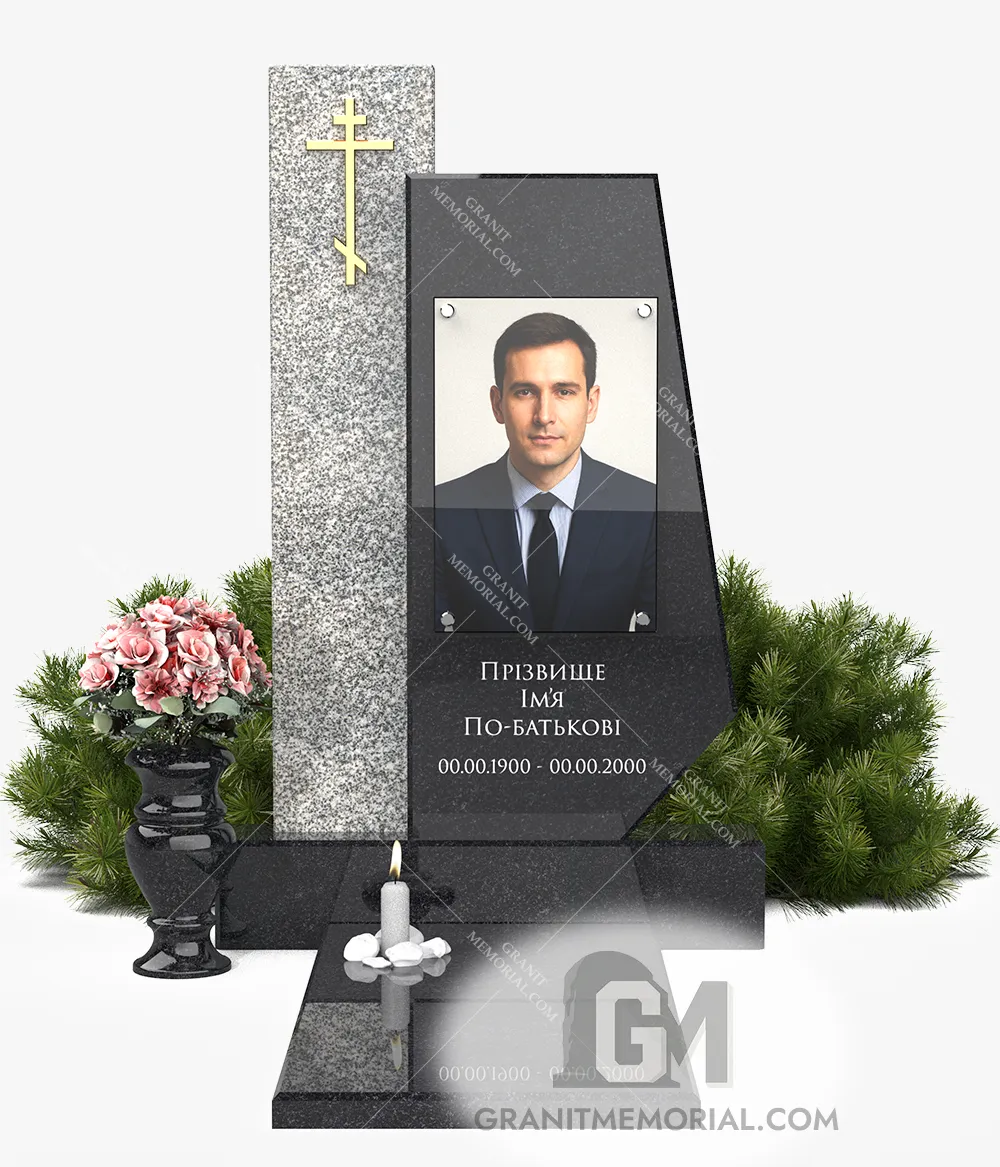 Памятник с фотостеклом ФС-014 — фото 2