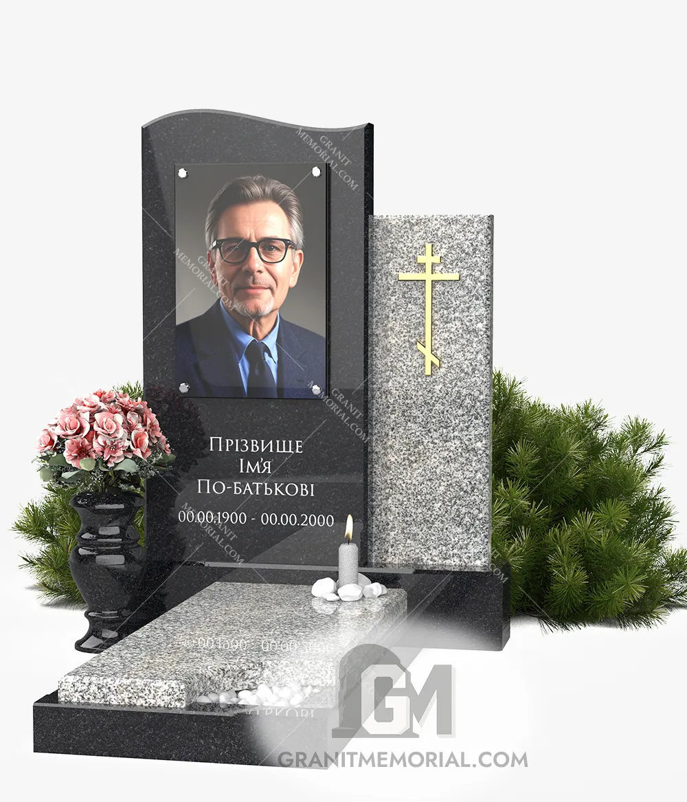 памятник с фотостеклом на заказ