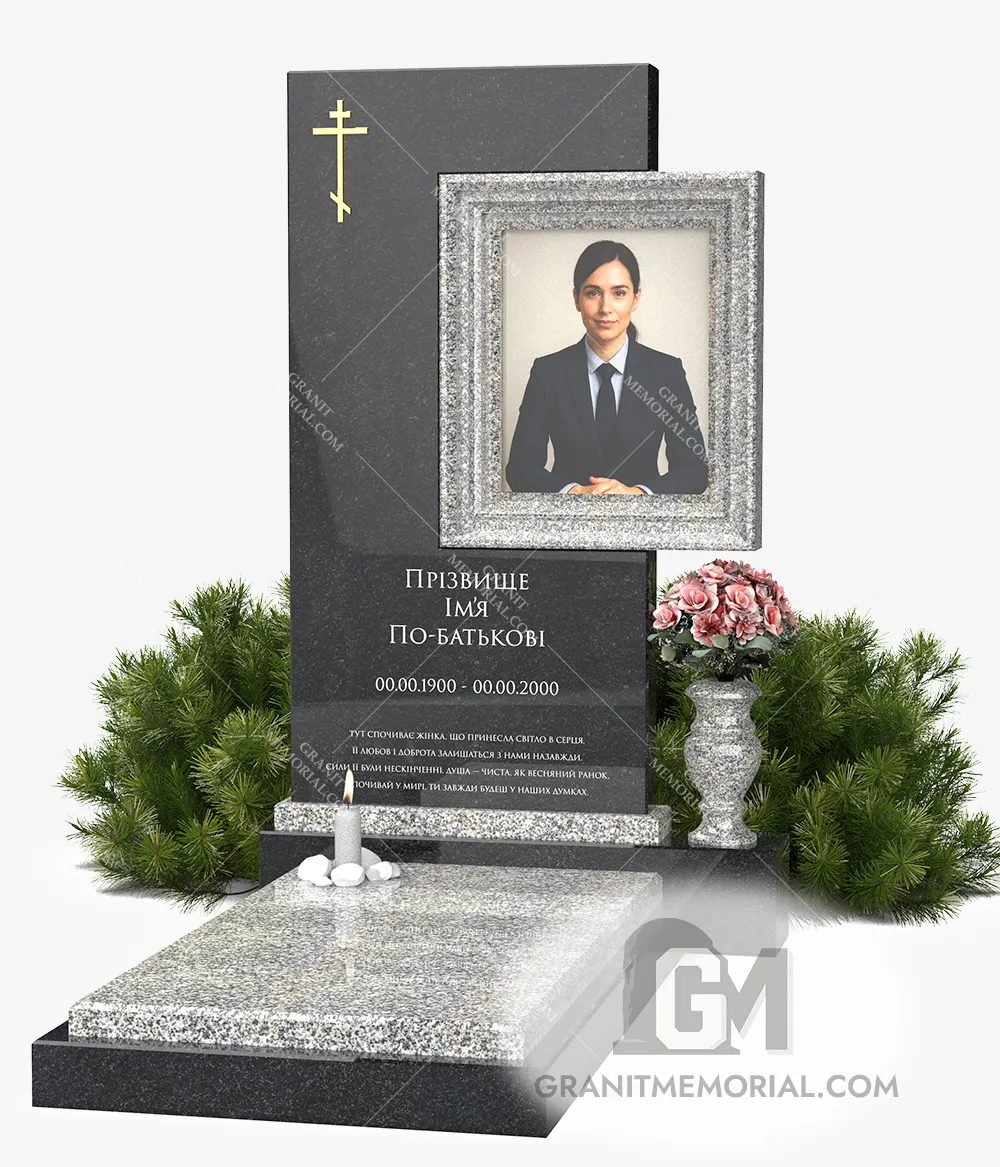 памятник с фотостеклом Днепр