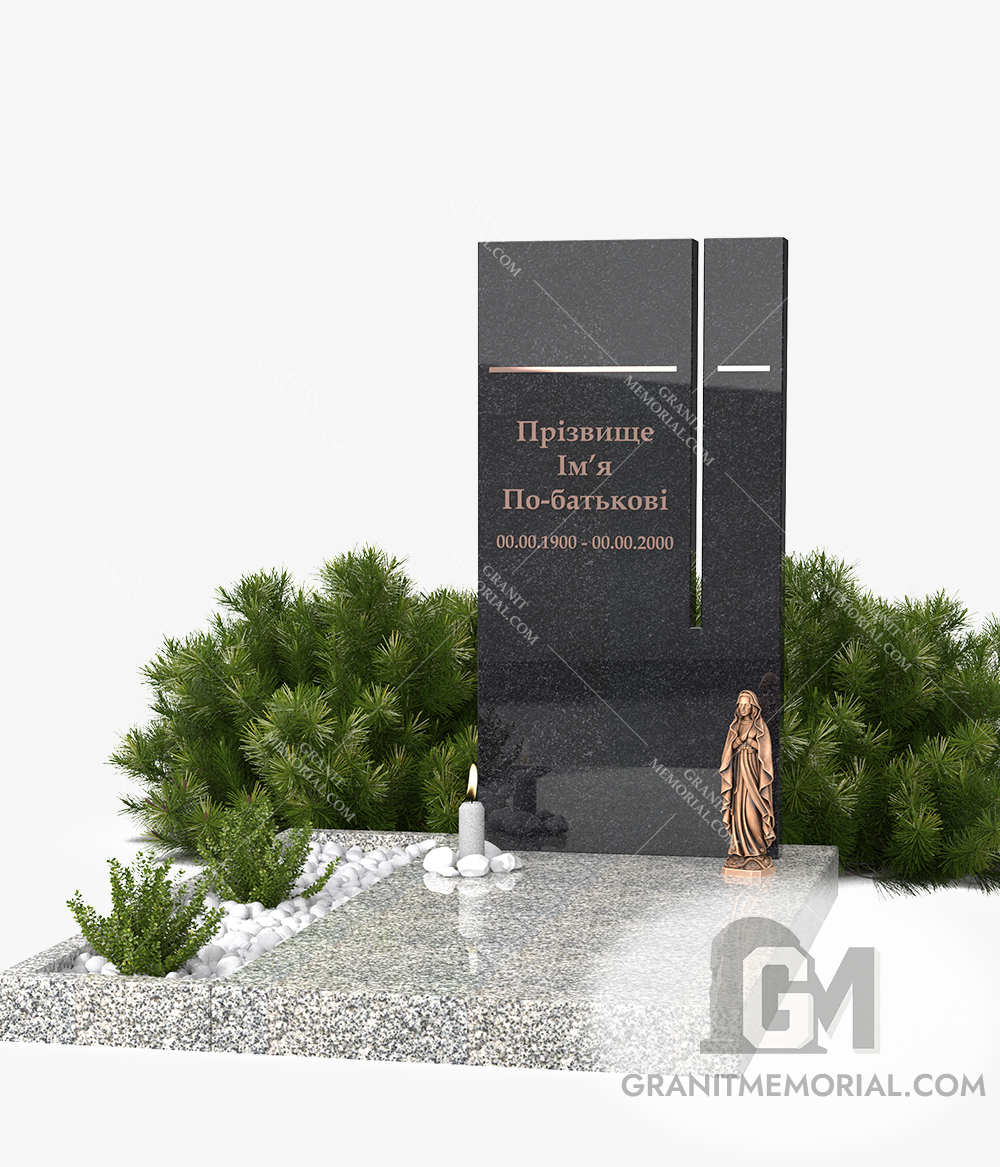 минималистичный памятник в европейском стиле